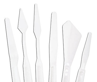 6-piece Plastic Palette Knife Set