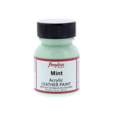 1 oz. Mint Acrylic Leather Paint @ Raw Materials Art Supplies