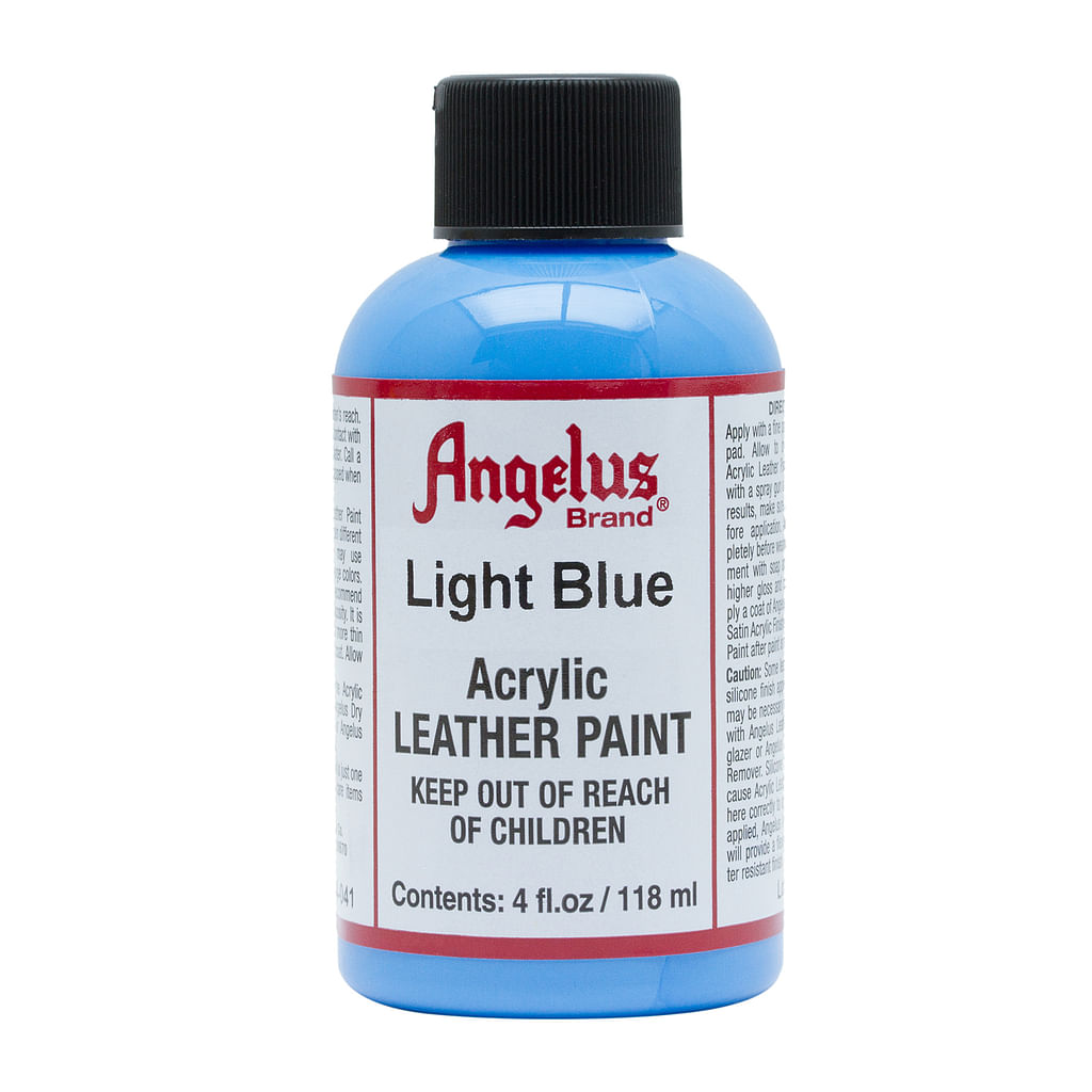 4 oz. Light Blue Leather Paint @ Raw Materials Art Supplies