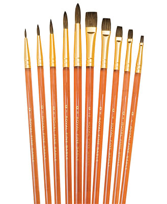 10-piece Shaders & Rounds Sable Brush Set
