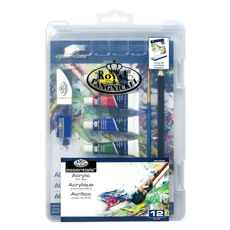 12-piece Essentials Clearview Acrylic Art Set