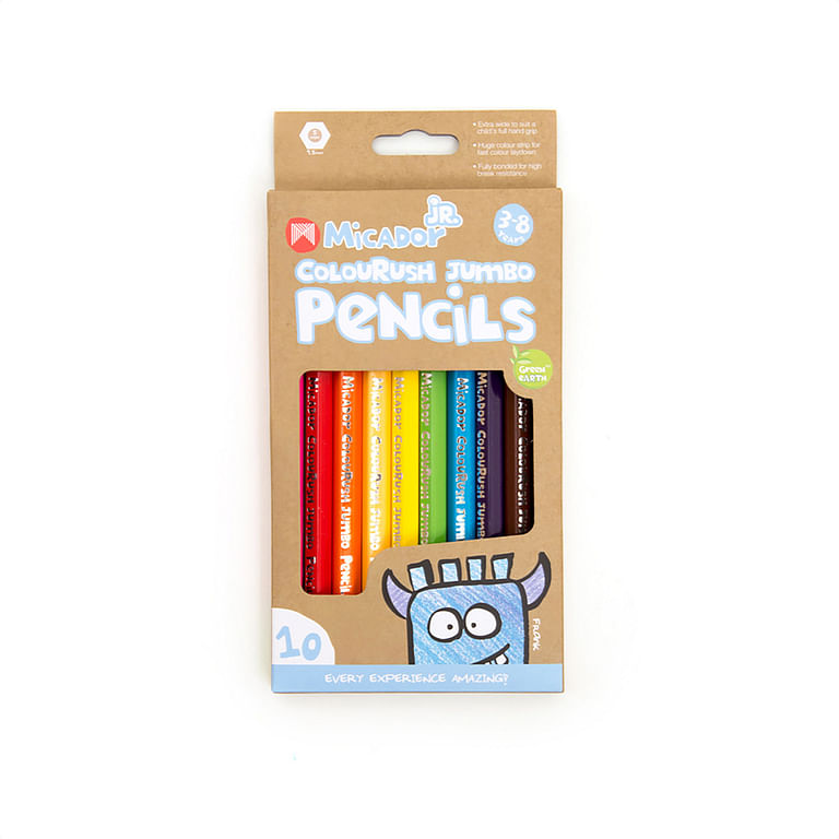 10-color ColouRush Jumbo Pencil Pack