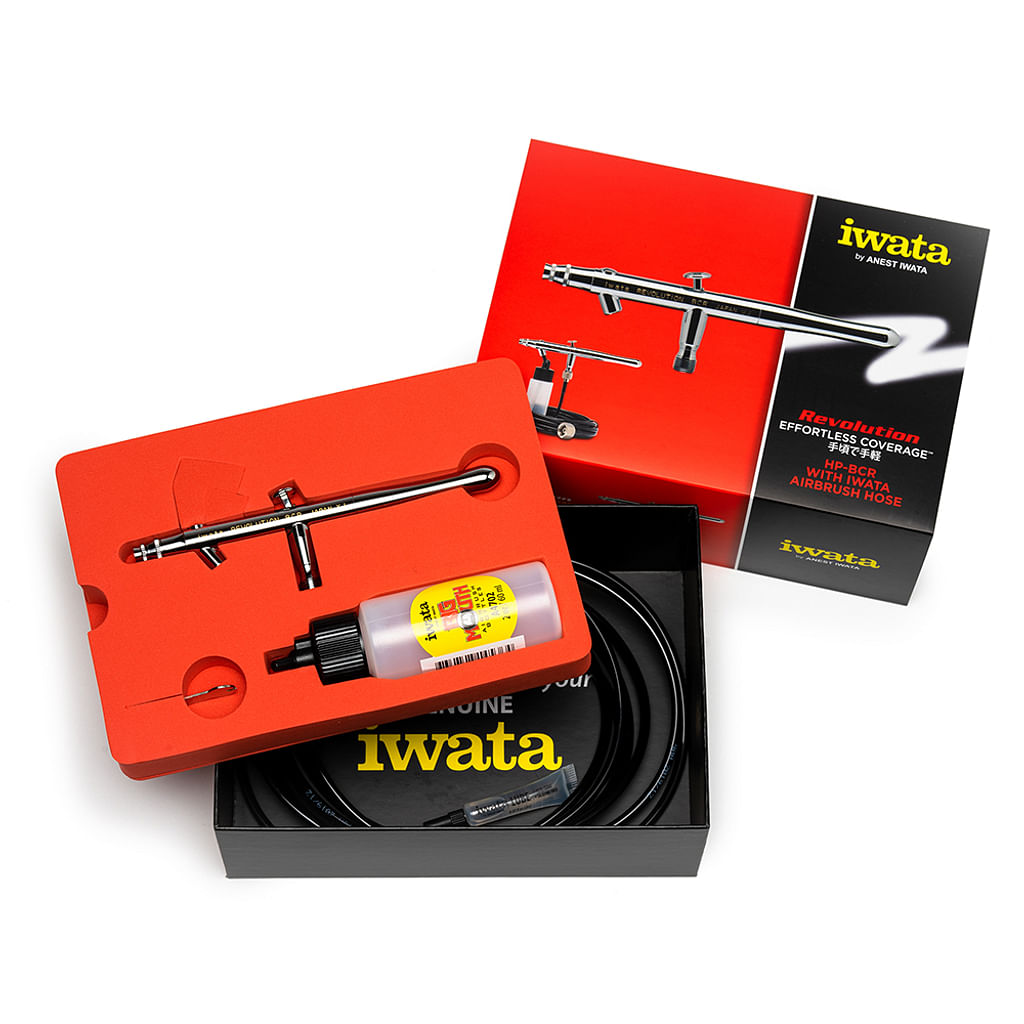 Iwata Revolution Single Action Bottle Feed Airbrush - Wet Paint Artists'  Materials and Framing