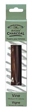 Medium Vine Charcoal Sticks (Pack of 12) @ Raw Materials Art Supplies