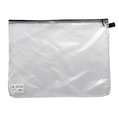 Pro Art Mesh Vinyl Zipper Bag, 6-inch x 15-inch, Transluscent