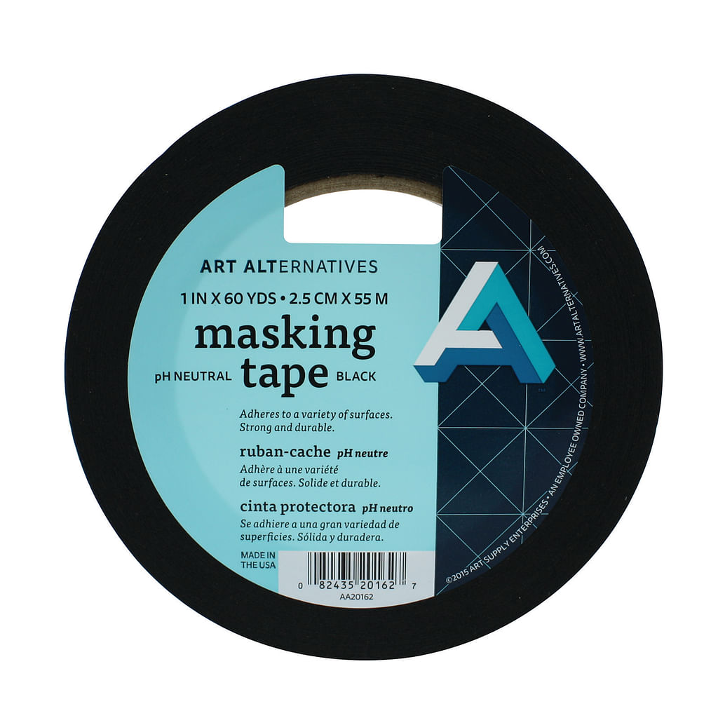 Acid-Free Black Masking Tape @ Raw Materials Art Supplies