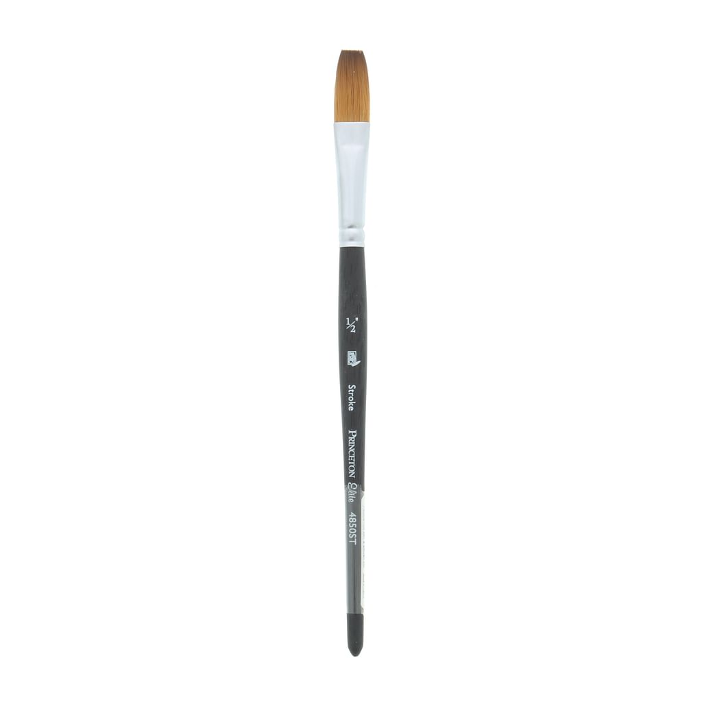 Princeton Art & Brush Co - Elite Synthetic Kolinsky Sable Watercolor Brush - Stroke - 1/2