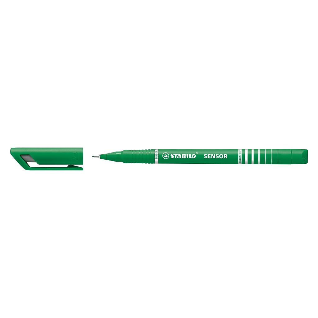 buurman gesloten drijvend Green Sensor Fineliner Pen @ Raw Materials Art Supplies