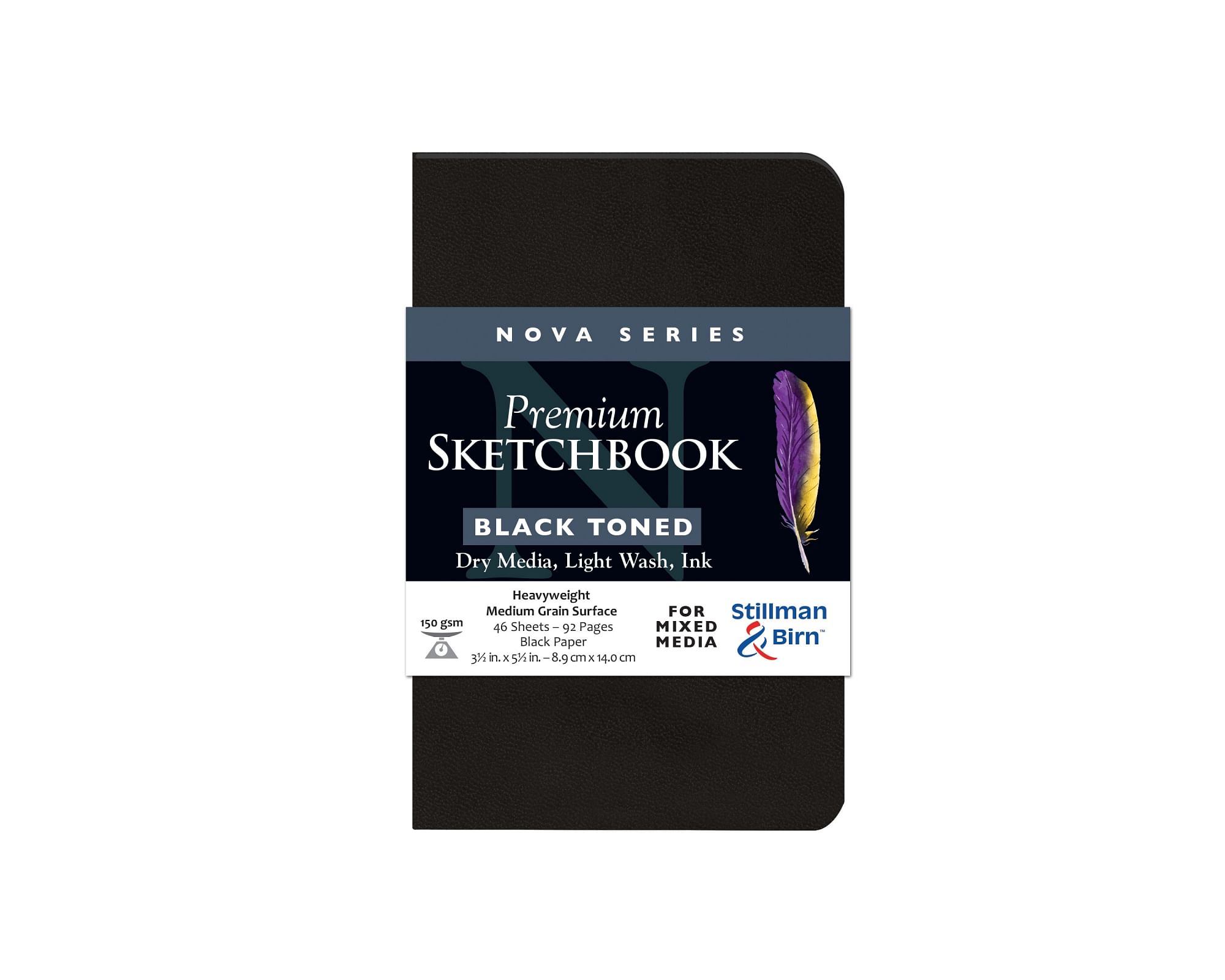 3.5x5.5 Inches Stillman & Birn Nova Softcover Sketchbook Black