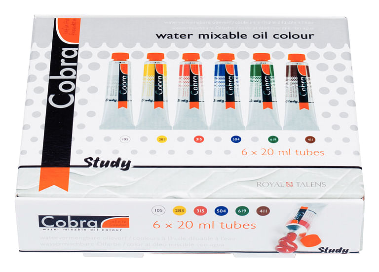 6-color 20ml Study Water-mixable Oil Starter Set