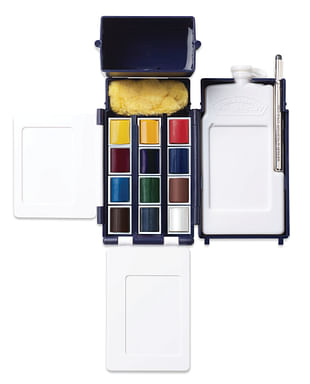 12-color Cotman Watercolor Field Plus Set @ Raw Materials Art Supplies