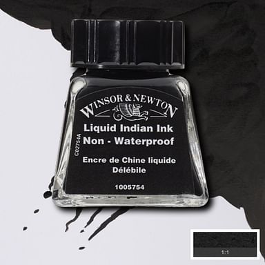0.5 oz. Black Liquid Indian Ink