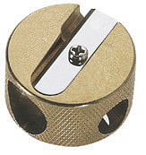 Brass Round Double-Hole Pencil Sharpener
