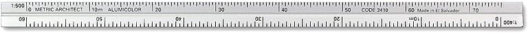 15cm Silver Metric Pocket Scale