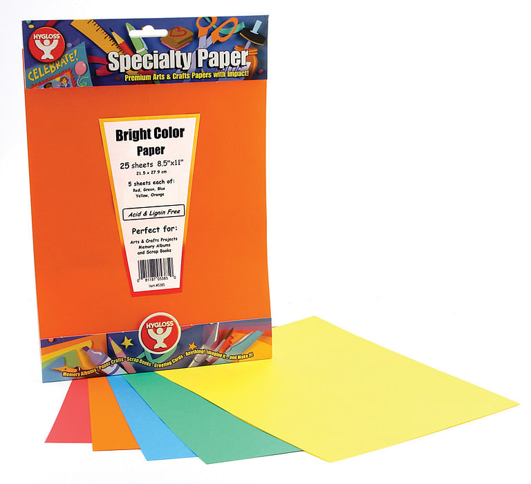 8.5x11 Bright Color Paper 25/SH
