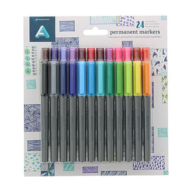 24 Color Dual Tip Permanent Markers by Artist's Loft™ 