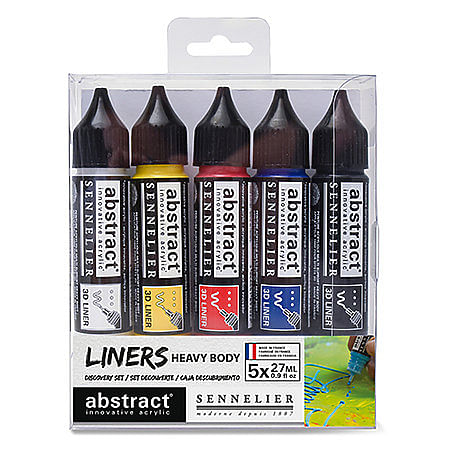 5-color 27ml Abstract Acrylic Liner Set