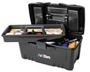 Twin Top Storage Boxes with Lift-Out Tray
