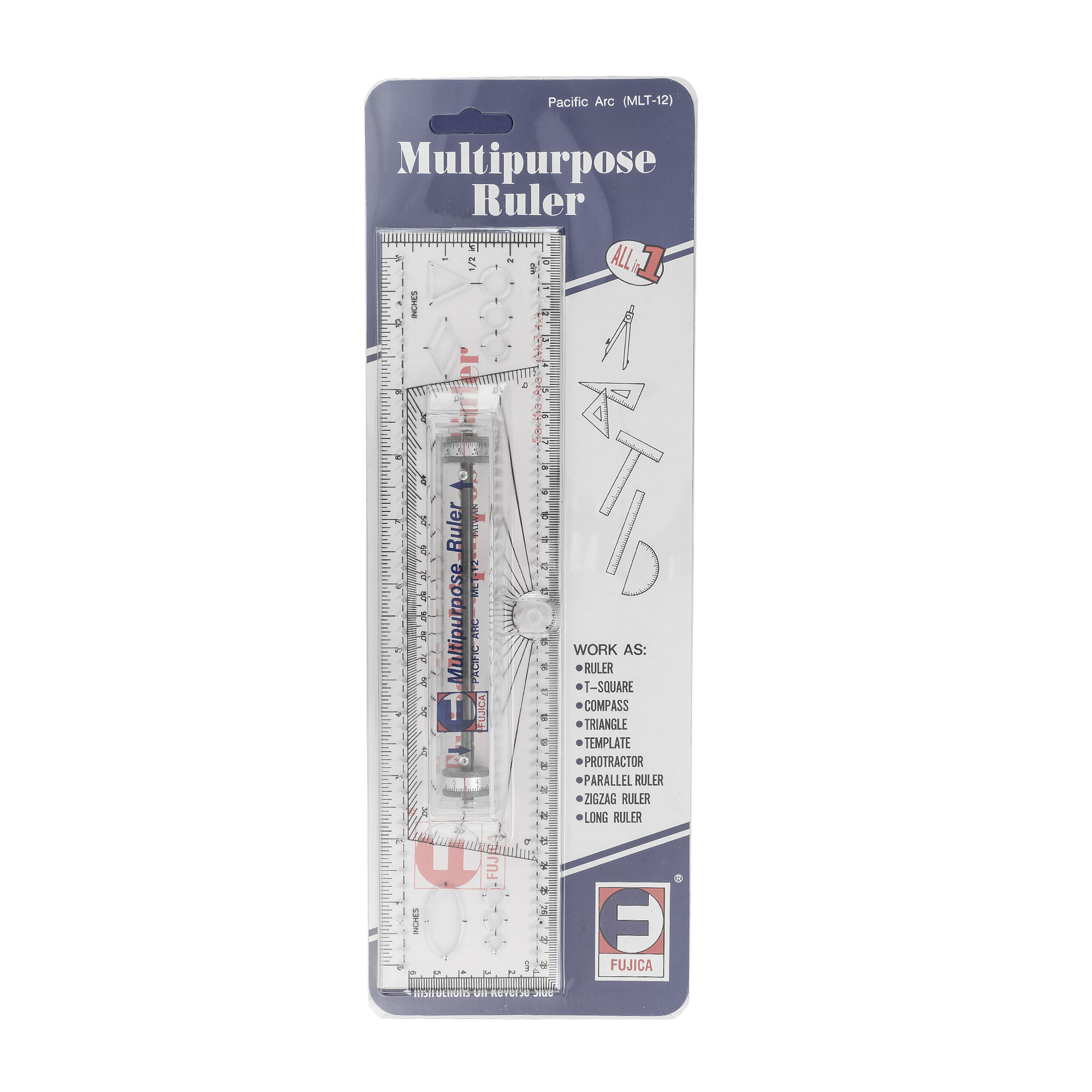 Pacific Arc Rolling Ruler 12 inches Parallel Rolling Ruler 