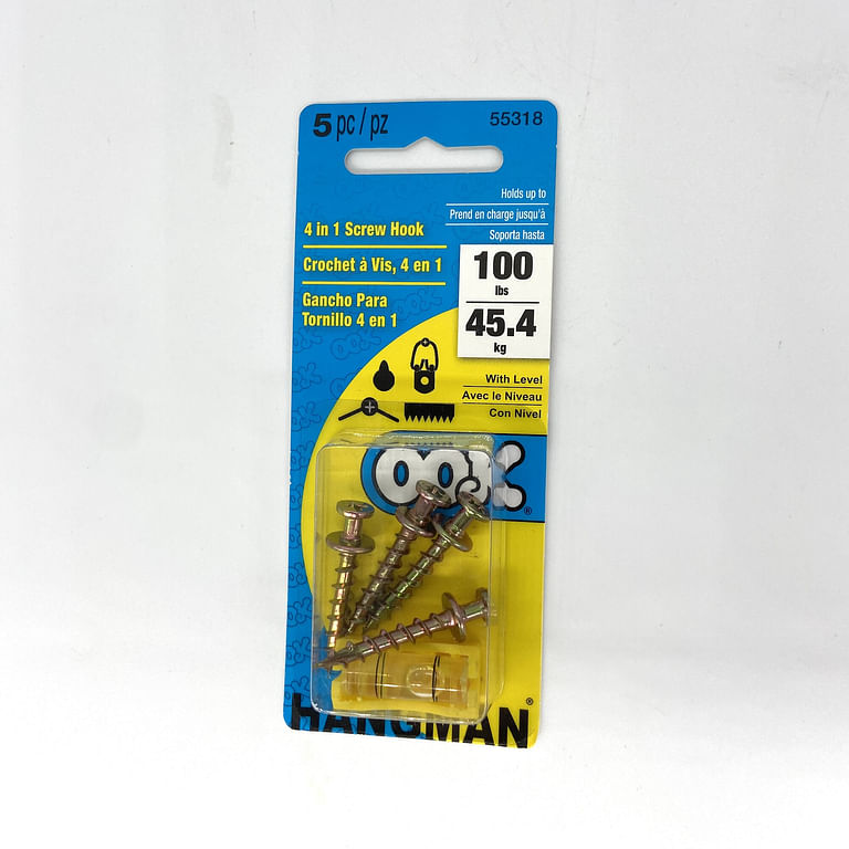 4-in-1 Screws with Level (Pack of 4)